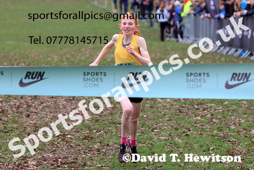 Womens Under-17s 2026 UK CAU Inter Counties Cross Country, Wollaton Park, Nottingham. Photo: David T. Hewitson/Sports for All Pics